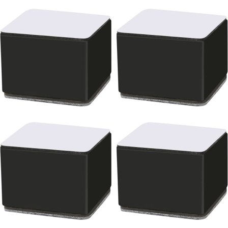 Möbelhöjare - 60*60*50mm Fyrkantig Svart Förhöjningskudde 1*4st