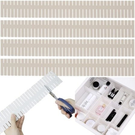 8-pakning - Justerbare skuffeavdelere - Organiser skuffene dine