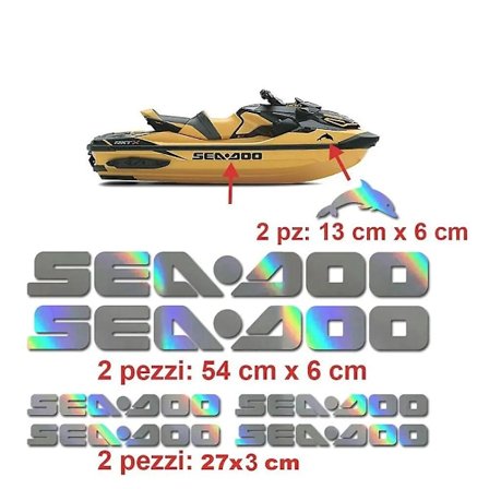 For SEA DOO Vannjetbåt Grafiske Klistremerker Vinyl Dekaler Sett~4557