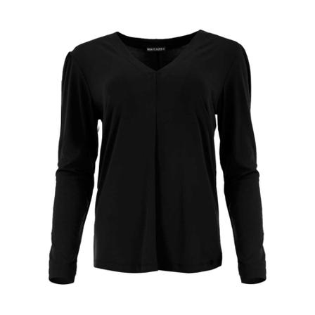 Maicazz, Wi 21.60.009 Vevente-Top Zwart, Dames, Maat:M