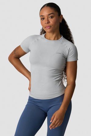 ICANIWILL - Define Seamless T-shirt Light Grey - Damen - ICIW