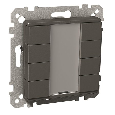 Schneider Electric Exxact KNX Trykknapp 8 kanaler Antrasitt, Strømbrytere & vegguttak