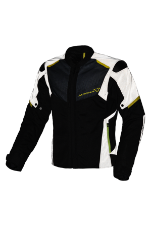 Motorradjacke Macna Orcano 2.0 Schwarz/Gelb S