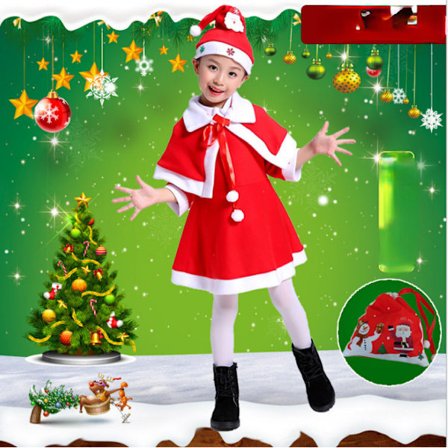 Joulupuku Pojille ja Tytöille Lasten Uudenvuodenpäivän Puku
