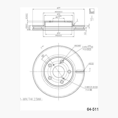 Bromsskiva - Biltema