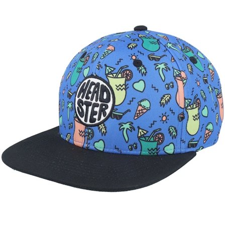 Headster - Blå snapback Caps - Kids Summer Crush Salty Blue Snapback @ Hatstore