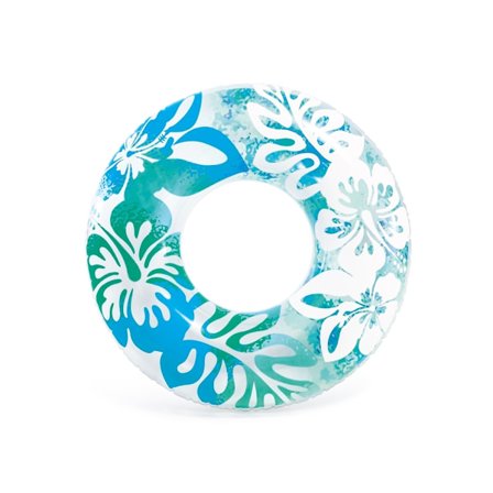 INTEX Badring Clear 91cm Turkos