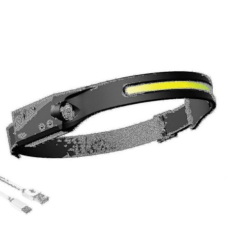 9000lm Mest Kraftig Hodelykt COB Hodelykt Vanntett Bevegelsessensor Arbeidslys Hodelykter USB Oppladbar Hodelykt
