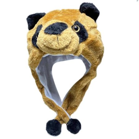 Uusi tyylinen täytetty eläin pipo hattu talvi ulkona lämmin pitävä hattu aikuisille