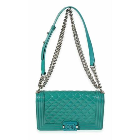 Chanel Vintage Shoulder Tass , Groen , Dames , Maat: ONE Size Vintage Tassen