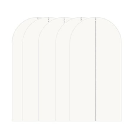 5 st Kläder Plaggförvaringspåsar Hopfällbara malsäkra klänningar Väska för garderob Garderob