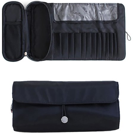 Kätevä meikkisiveltimien säilytyspussi, kosmetiikan matkasäilytyspussi, monitoiminen meikkisiveltimien suojapussi, taittuva työkalu