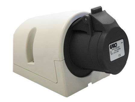 Garo UI 416-7 S + RU Stikkontakt IP44, 5-polet, 16 A Svart, 7 h, Stikkontakter & kabler