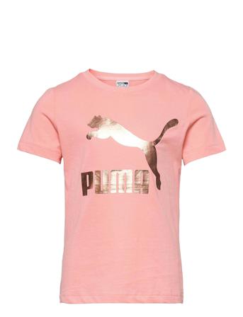 Classics Logo Tee G T-shirts Short-sleeved Rosa PUMA