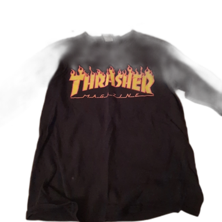 Svart långärmad Thrasher tröja
