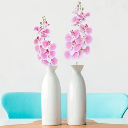 2 st konstgjorda Phalaenopsis-blommor Simulering Fjärilsorkidé
