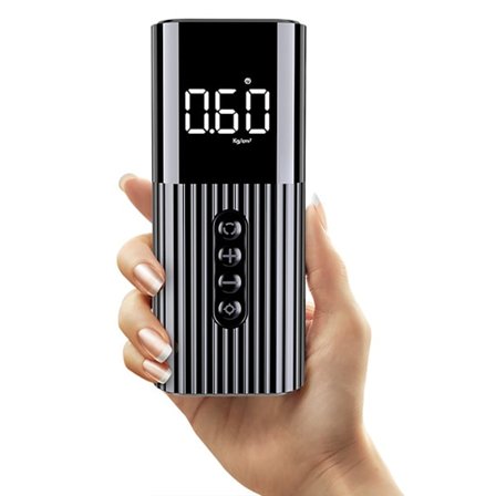 Bärbar däckpump Snabbfyllning Stor digital display Dubbel kraft Mini elektrisk luftpump för bil Cykel Motorcykel Med kabel