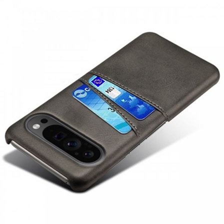 Google Pixel 9 / 9 Pro Stötdämpande Mobilskal Korthållare Retro V2