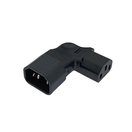 10A 3Pin IEC-stik nede OP 90 vinklet IEC 320 C14 han til C1