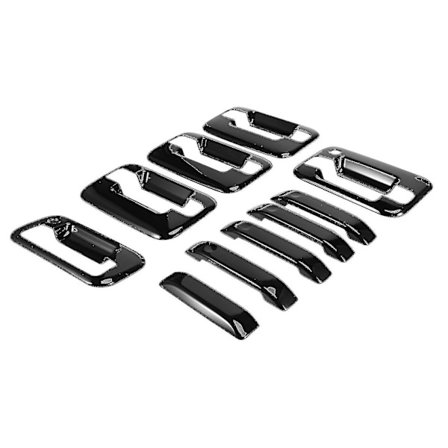 Udvendigt dørhåndtagsdæksel til 2004-2019 Kompatibel med F-150 Gloss Black