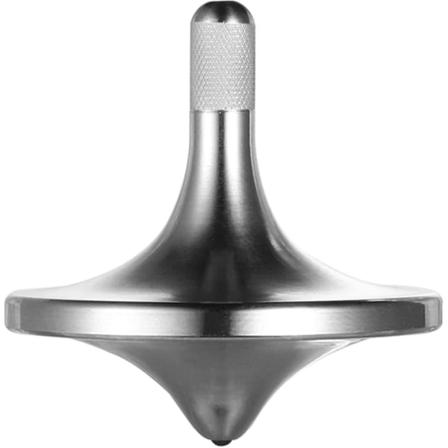Ruostumattomasta Teräksestä Valmistettu Pyörivä Huippu, Premium-Laatuinen Hieno Tasapainoinen Hyvin Tehty Metallipöytä Edc Pieni Fidget-Leikki (hopea,