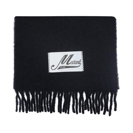 Marni, Alpaca scarf Blauw, Dames, Maat:ONE Size