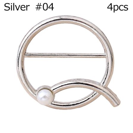 4st Scarf Spänne Scarf Ring SILVER #04 #04