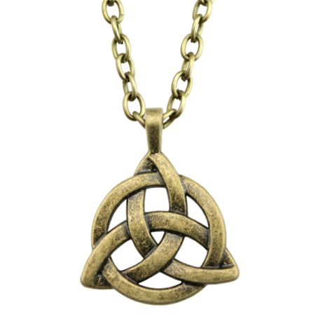 Necklace - Triquetra - Bronze - Chain