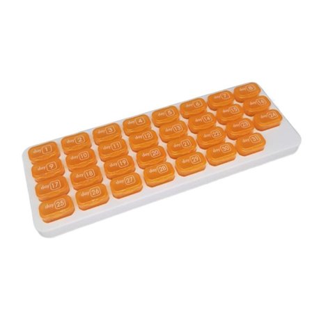 31 Grid Pills Box Pill Organizer ORANSJE