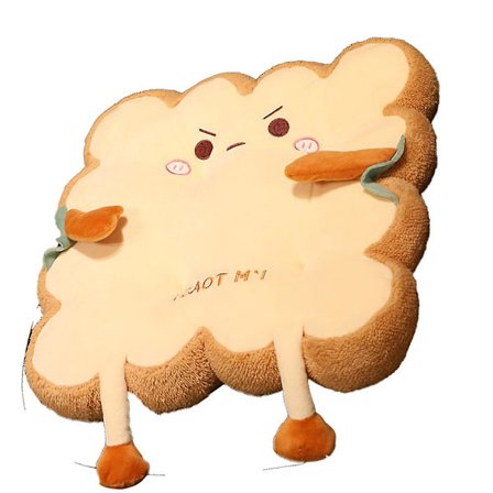 Söt Toastkudde Mjuk Soffa Kudde Stol Kudde Plyschkudde