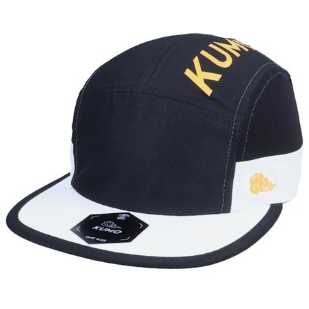 Kumo - Musta 5panel Lippis - On Top Cloudfit Black/White 5-Panel @ Hatstore