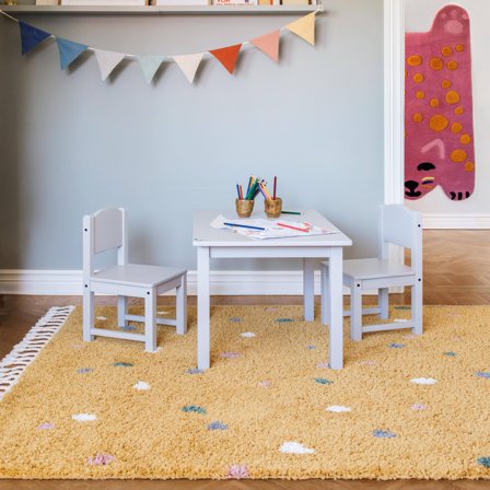 Kids Rug Shaggy Confetti - Yellow 160X230 Modern Style