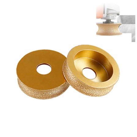 1 stk diamantfres for ytterkant, 75 mm loddet diamant halvrund profil