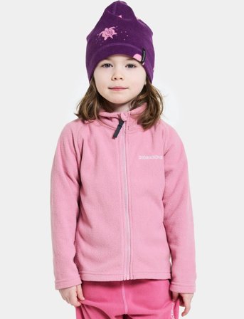 Didriksons Monte Kids' Full-Zip - Pink - 122