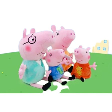 Greta Gris Familj Gosedjur Mjukisdjur 35cm - 4st Modeller Greta Gris Greta Gris