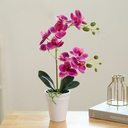 /#/Konstgjord växt orkidé 40cm arrangemang i en kruka/#/