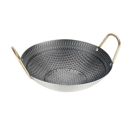 Kadhai Kadai Paistinpannu Monitoiminen Liesitaso Syvä Paistinpannu Wok Kuivapata Hotpot-pata Vihanneksille Höyrytykseen Lihan Hauduttamiseen