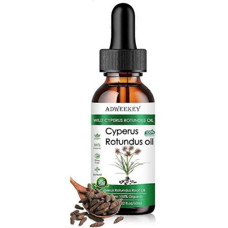 Cujmh Cyperus Olie 60ml Grøn 100% Naturlig Formel til Reduktion af Kropshår og Fugtgivende Hud