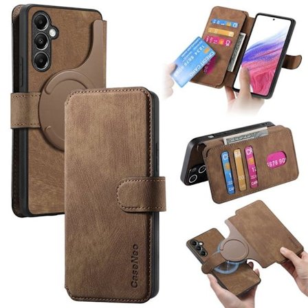 CASENEO Samsung Galaxy A14 5G Plånboksfodral Konstläder - Brun