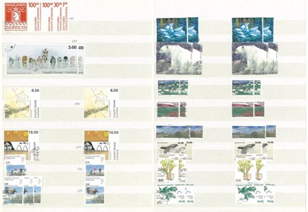 Grønland til 2013 - Dubletsamling i 4 indstiksbøger