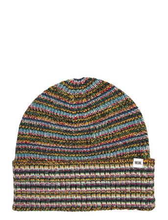 Luca Beanie Multi Stripe Accessories Headwear Beanies Multi/mönstrad Wood Wood