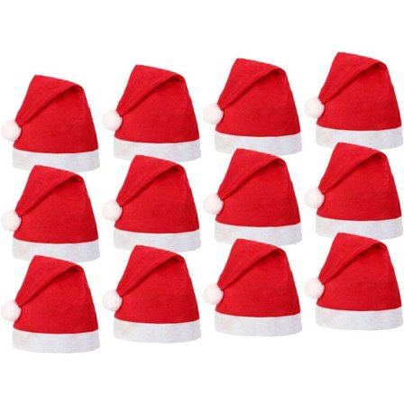 Alsino Jultomteluva Röd Filt Vuxna med Bobble 32 Pack av 1 - 5000