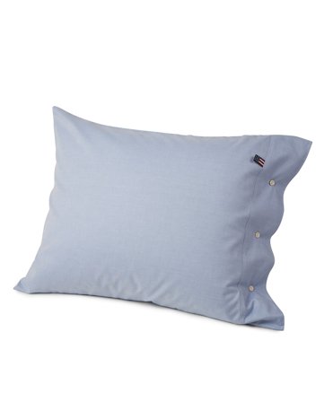 Lexington Icons pinpoint pillowcase blue