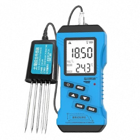 7-i-1 Jordtester: pH, EC, NPK, Fugtighed, Temperatur | LCD-display | Modbus-protokol