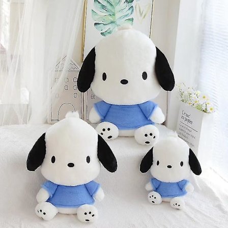 Kawaii Sanrio Pochacco Plyslegetøj Dukke Anime Sød Kreativ Dekorativ Dukke Pude Børn Julegave Fødselsdagsgave -ES