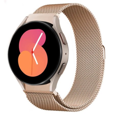Galaxy Watch 4/5 Metal Armelet 20mm Milanese Mesh Rosé Gold