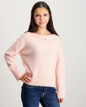 Gina Tricot Young Y oversized knitted sweater Rosa Trøjer Pige - Kids Brand Store