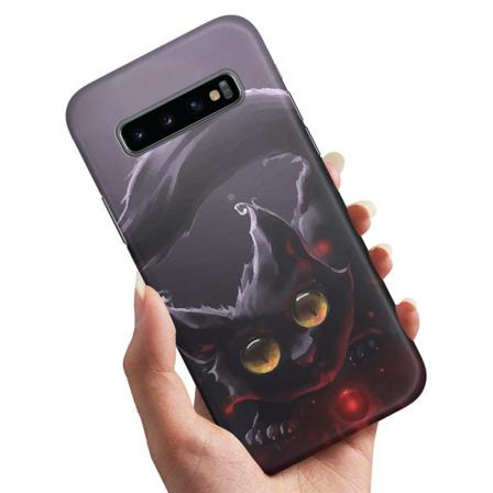 Samsung Galaxy S10 - Skal / Mobilskal Svart Katt