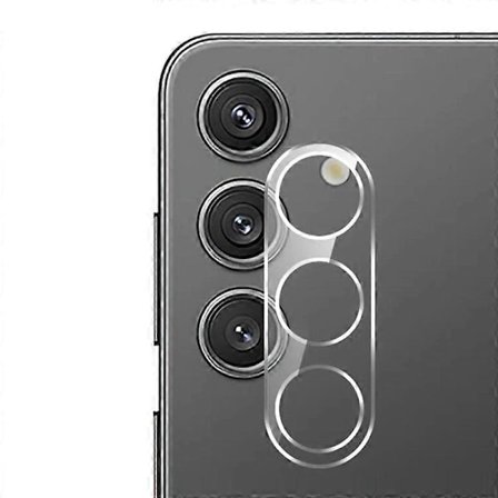 För Samsung Galaxy S24 FE Kameralinsskydd Full Täckning HD Klar Linsfilm med Rengöringsduk