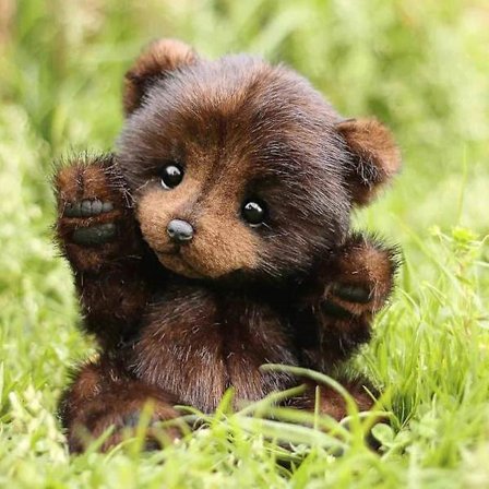 Håndlavet plys bamse til børn - Plysdyr - Teddybamse - Plyslegetøj til småbørn - Hjemmeindretning - Børnefødselsdagsgave